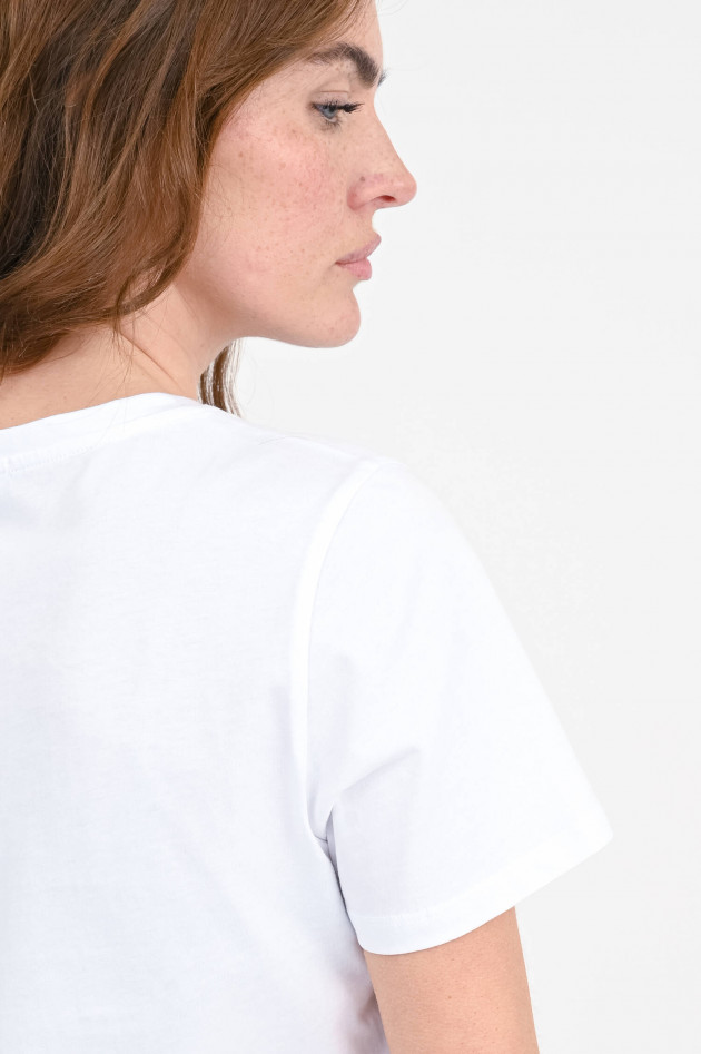 Princess goes Hollywood T-Shirt mit Palmen-Stickerei in Weiß