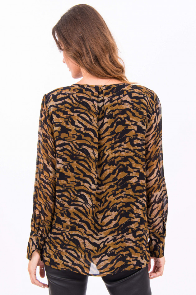 Princess goes Hollywood Bluse im Animal-Design in Oliv/Schwarz