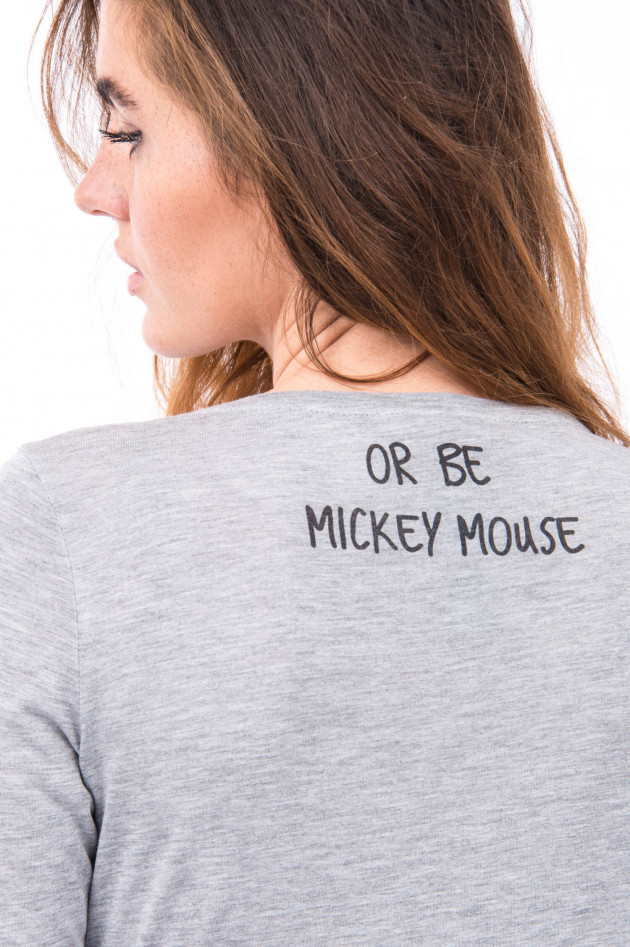 Princess goes Hollywood Langarmshirt mit Mickey-Mouse Motiv in Grau