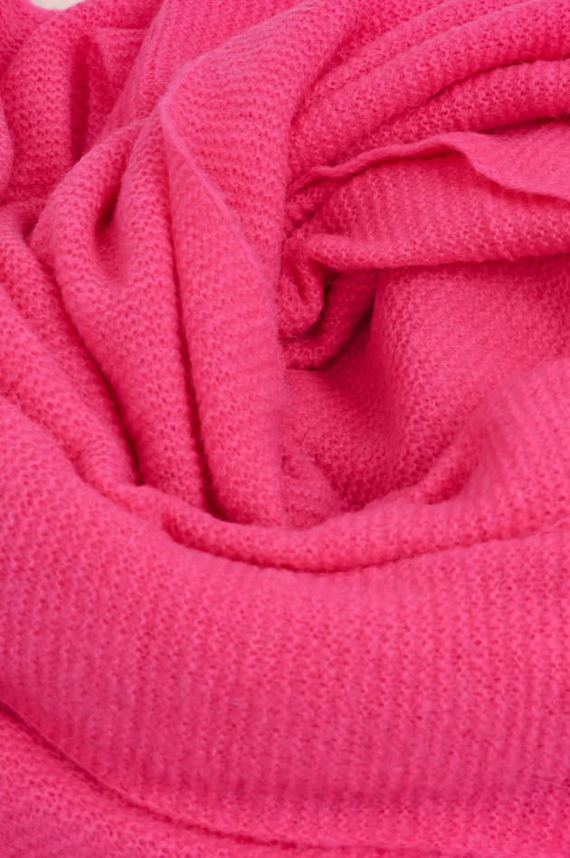 Princess goes Hollywood Strickschal aus Woll-Mix in Pink