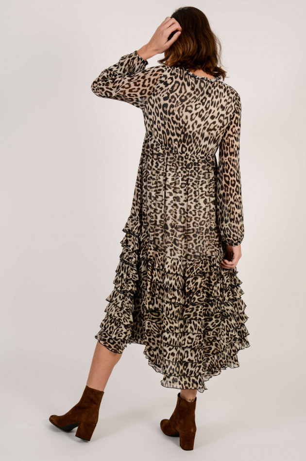 Princess goes Hollywood Kleid mit Rüschen und Leoprint