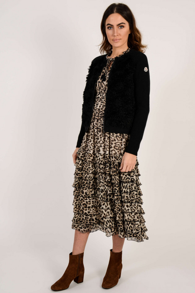 Princess goes Hollywood Kleid mit Rüschen und Leoprint