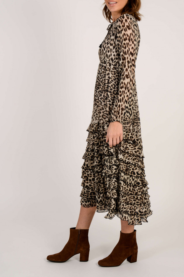 Princess goes Hollywood Kleid mit Rüschen und Leoprint