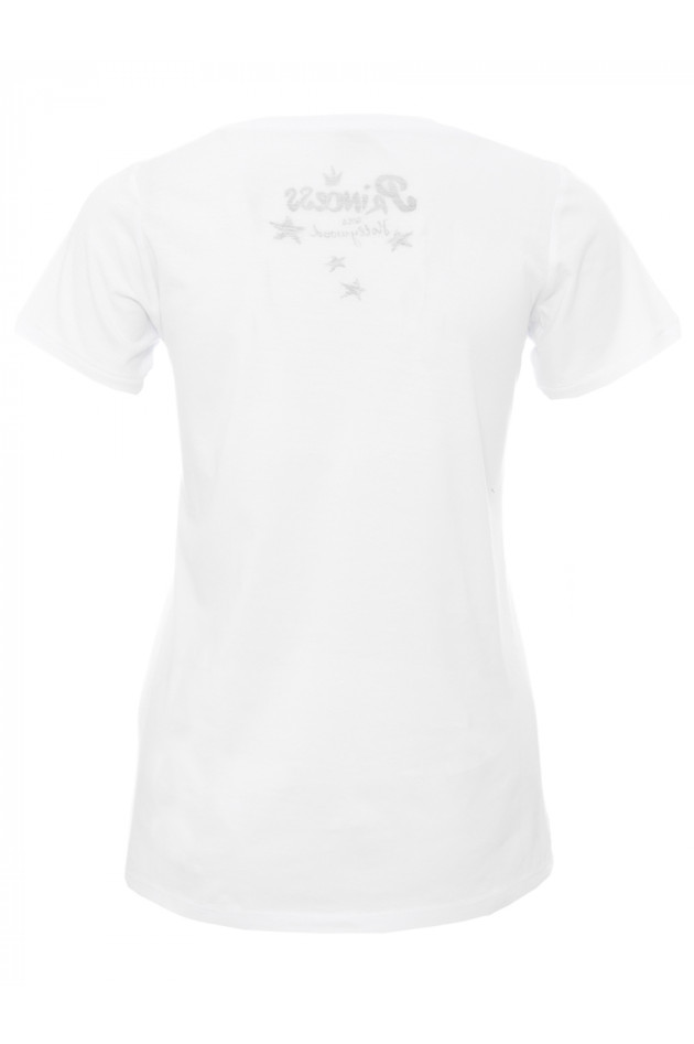 Princess T-Shirt Weiß mit Print