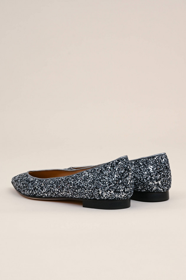 Prosperine Pailletten Ballerina in Silber