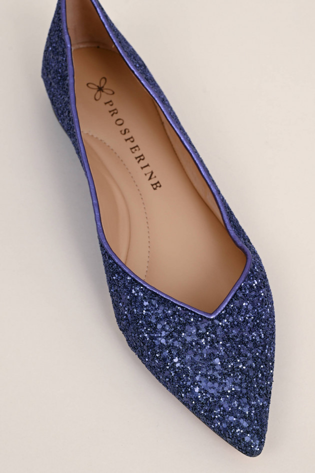 Prosperine Pailletten Ballerina in Violett