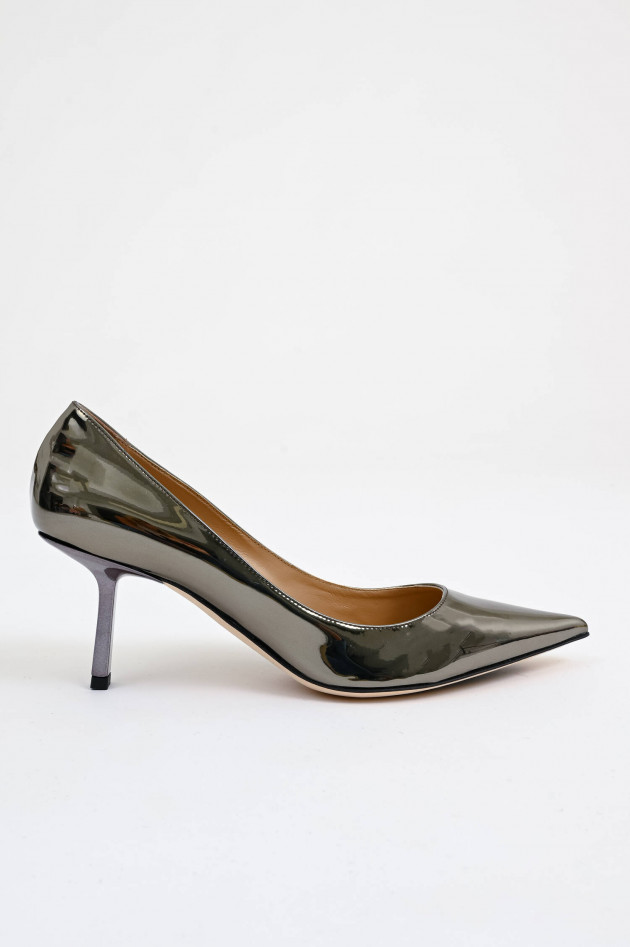 Prosperine Kitten-Heel in Silbermetallic