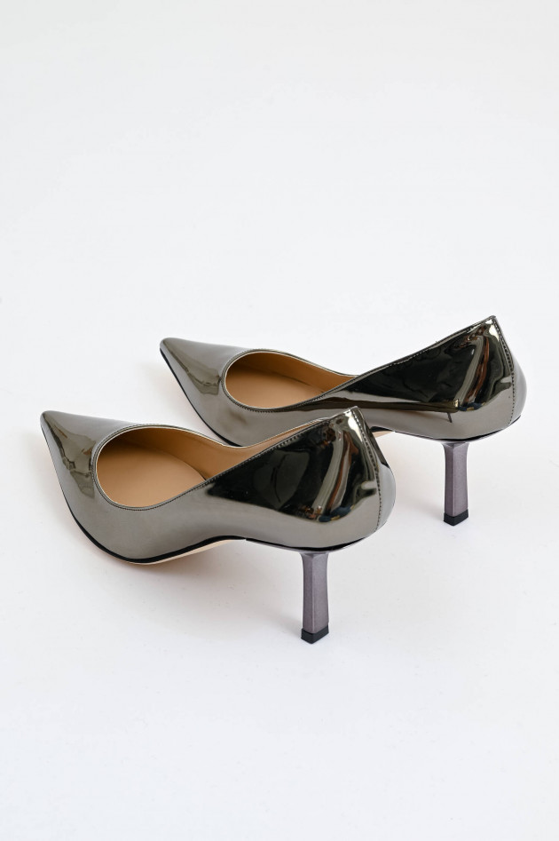 Prosperine Kitten-Heel in Silbermetallic
