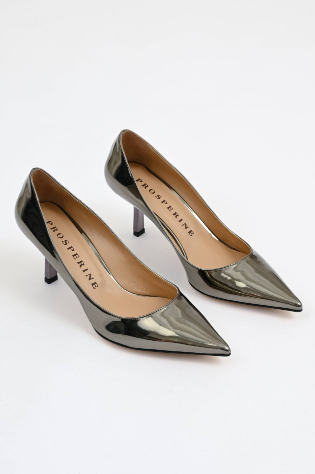 Prosperine Kitten-Heel in Silbermetallic