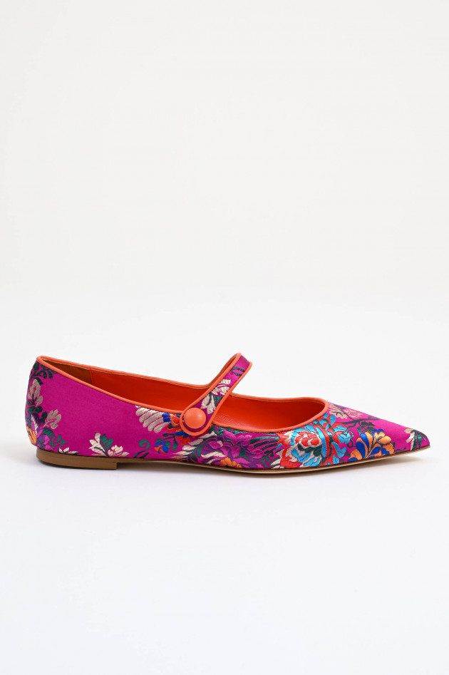 Prosperine Ballerina BARBARA mit Riemchen in Arancio