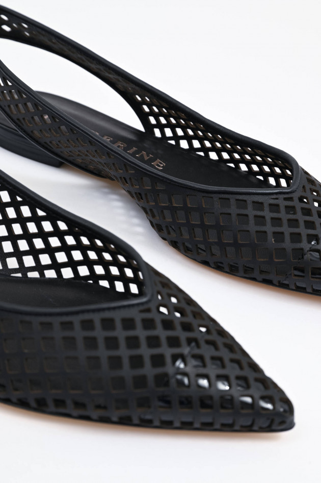 Prosperine Sling-Back Flats in Schwarz
