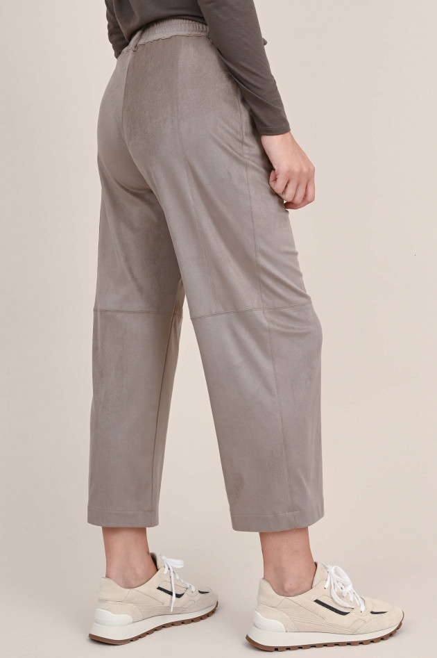 Purotatto Alcantara Culotte Hose in Taupe