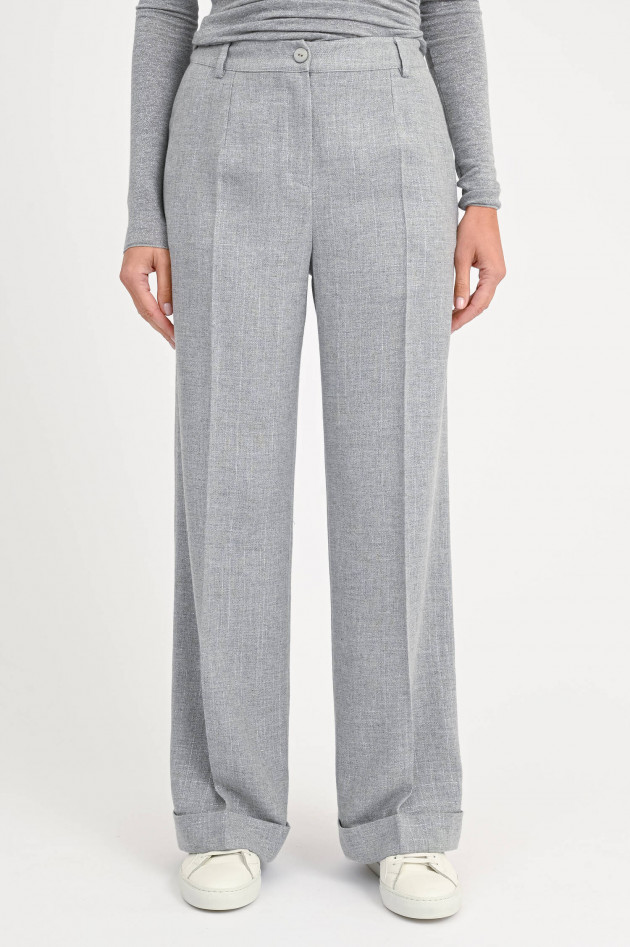Purotatto Hose mit Lurexfäden in Grau