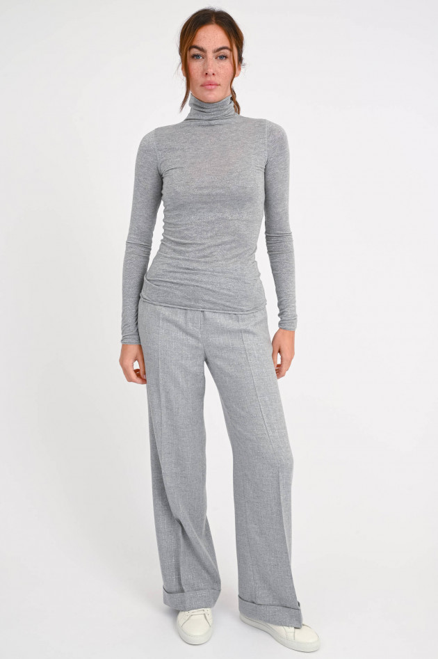 Purotatto Hose mit Lurexfäden in Grau