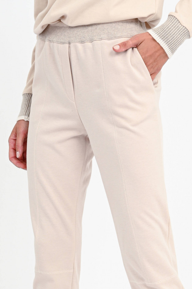 Purotatto Baumwoll Sweatpants in Sand/Natur