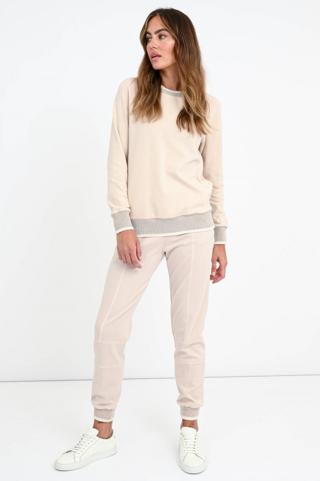 Purotatto Baumwoll Sweatpants in Sand/Natur