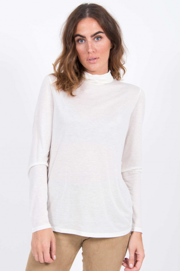 Purotatto Rollkragenpullover in Latte