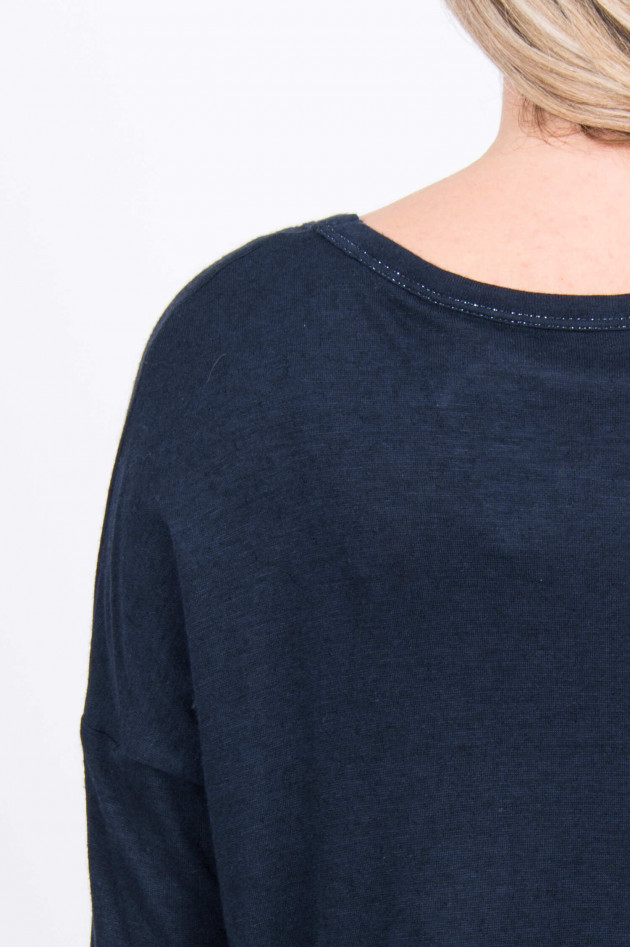 Purotatto Langarm-Shirt in Navy