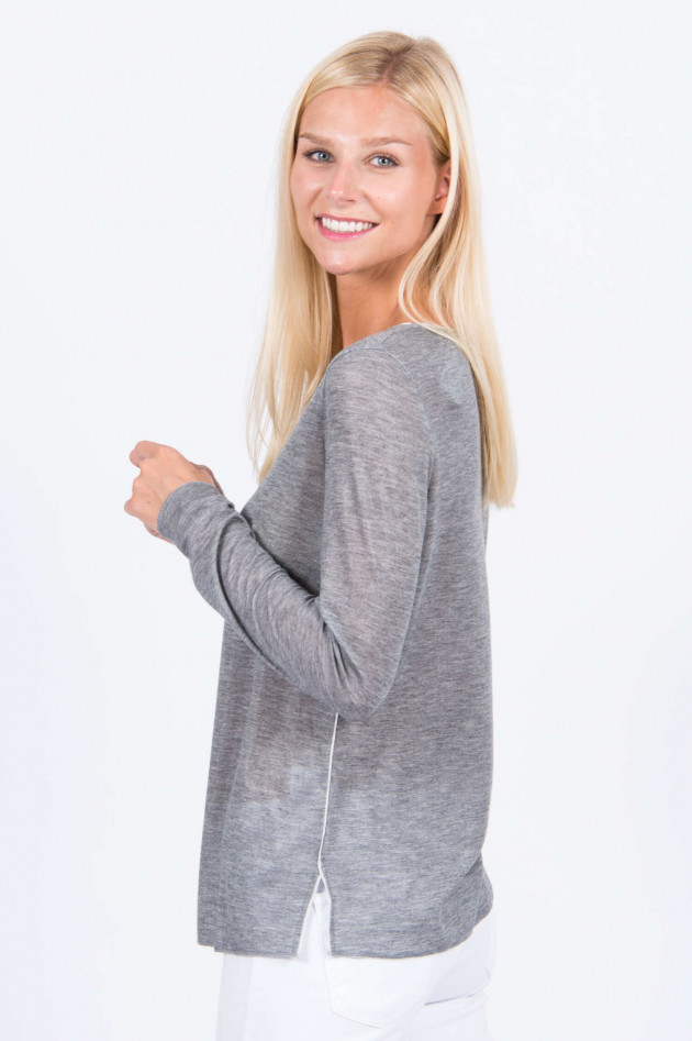 Purotatto Langarmshirt in Grau