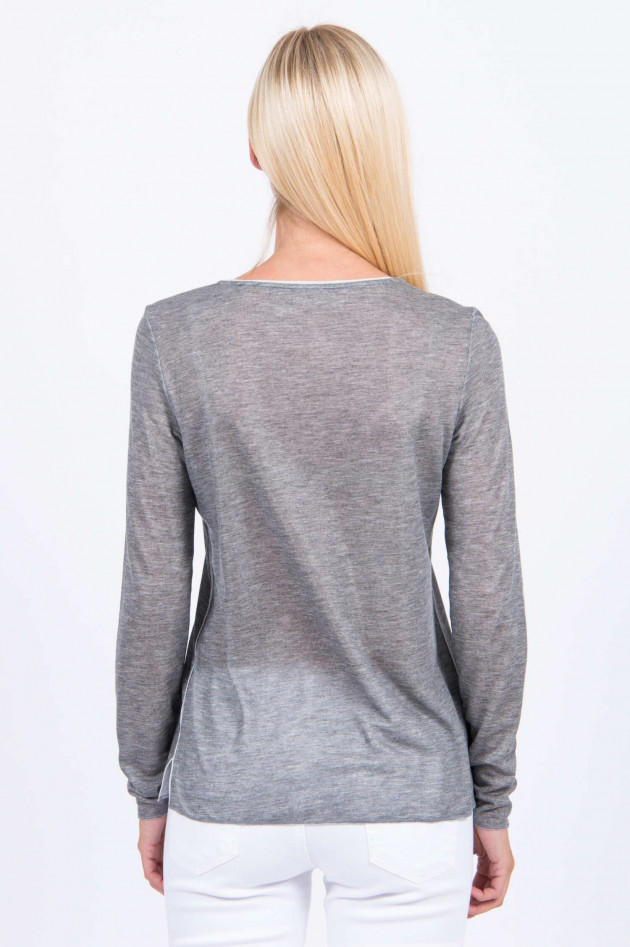 Purotatto Langarmshirt in Grau