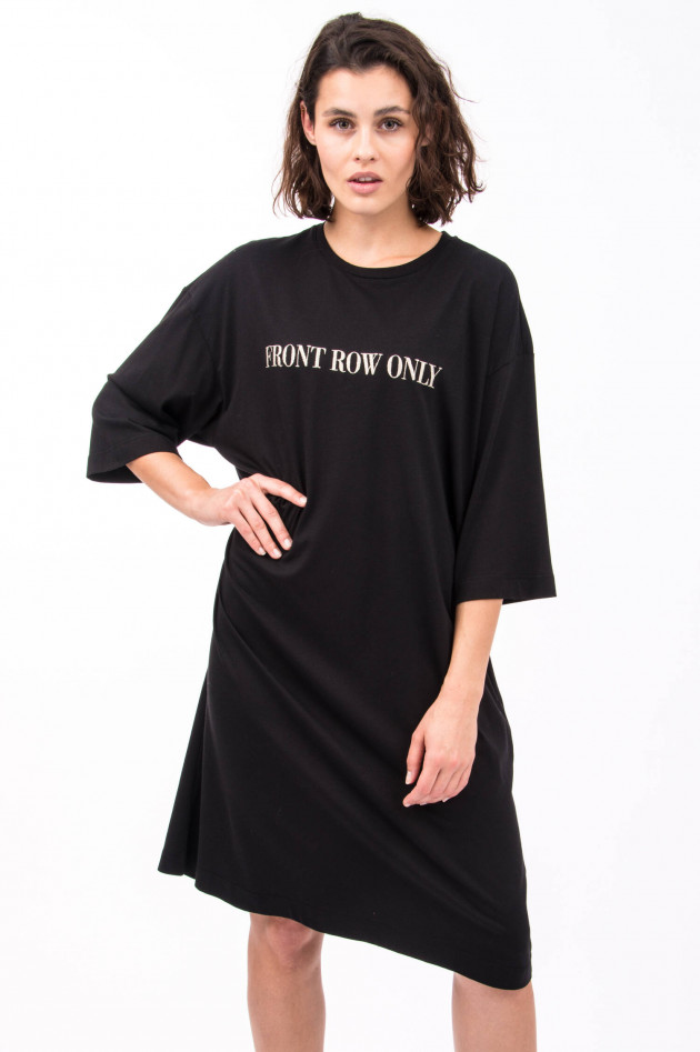 Quantum Courage T-Shirt Kleid FRONT ROW ONLY in Schwarz