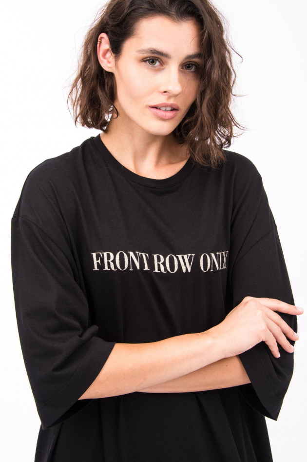 Quantum Courage T-Shirt Kleid FRONT ROW ONLY in Schwarz