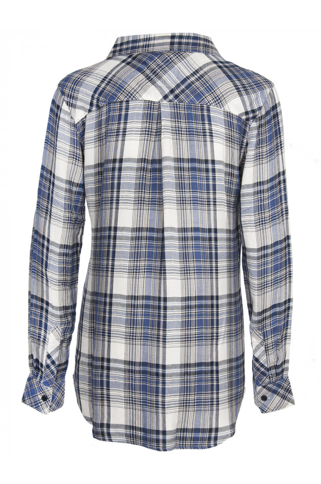 Rails Karobluse Blau/Weiß/Creme