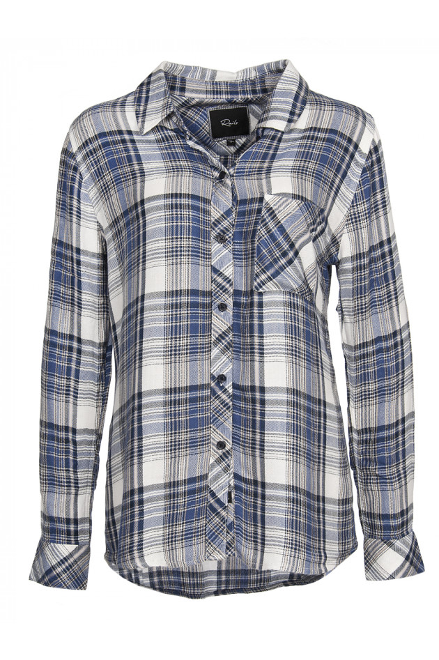 Rails Karobluse Blau/Weiß/Creme