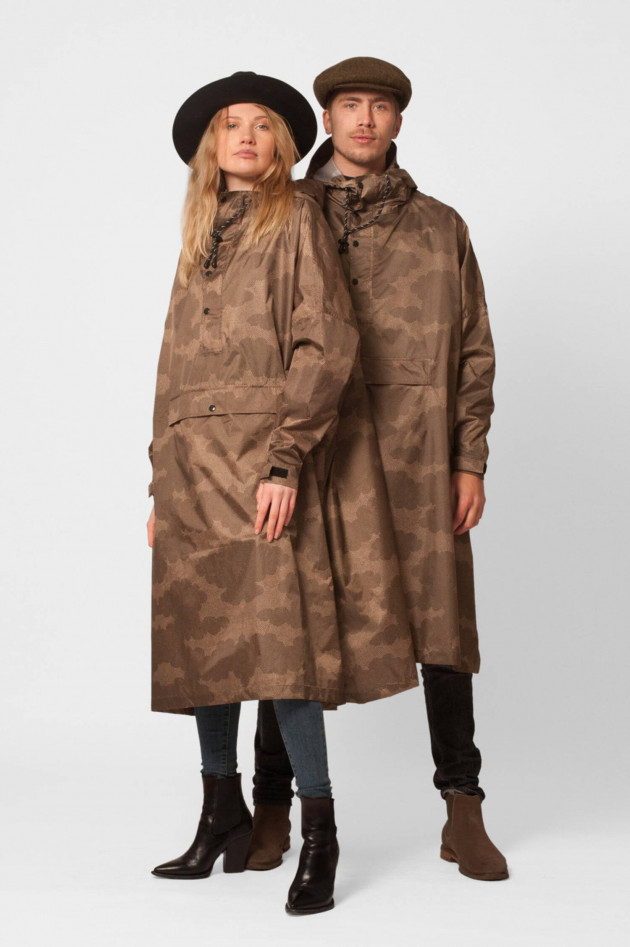 Rainkiss Regen-Poncho THE CLOUDS in Braun