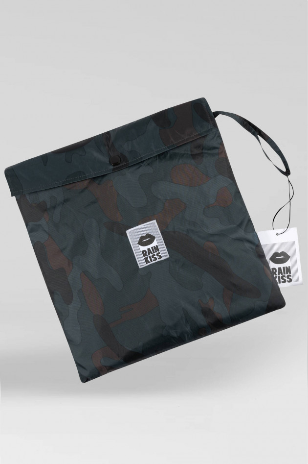 Rainkiss Regen-Poncho STORM CAMO in Antra/Braun