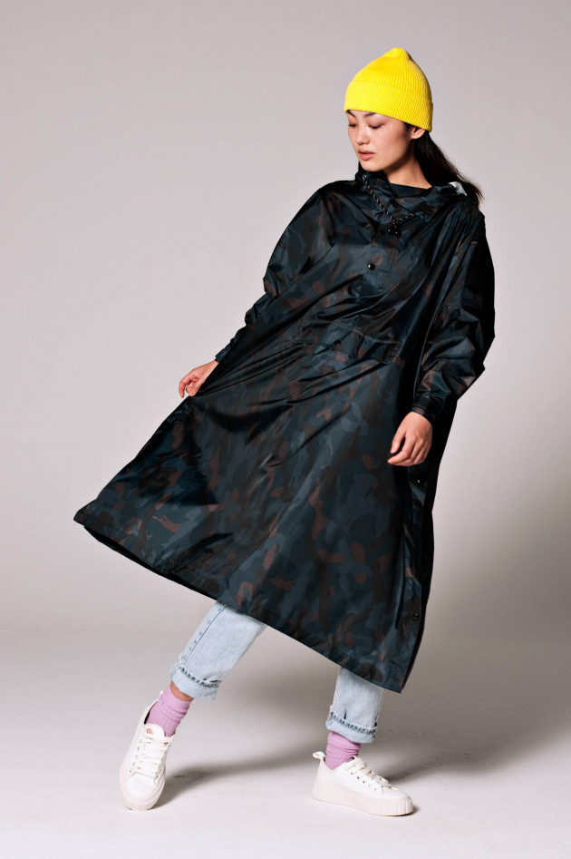 Rainkiss Regen-Poncho STORM CAMO in Antra/Braun