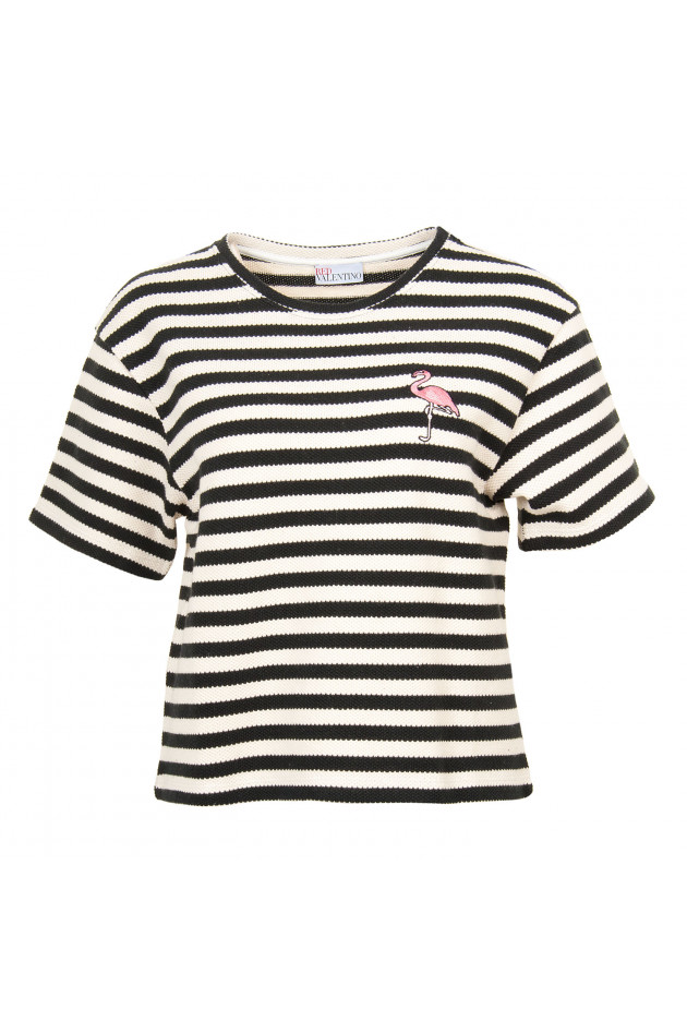 Red Valentino Pullover in Schwraz/Weiß gestreift