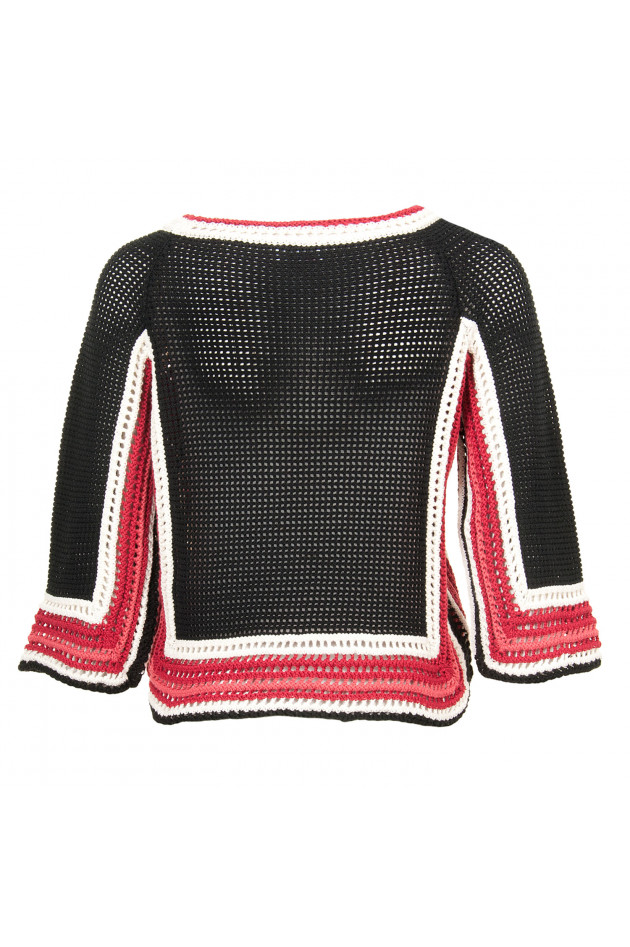 Red Valentino Pullover in Schwarz/Rot