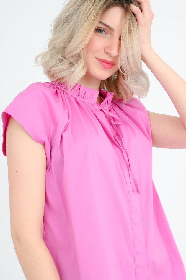 Repeat Bluse mit Rüschen in Mauve