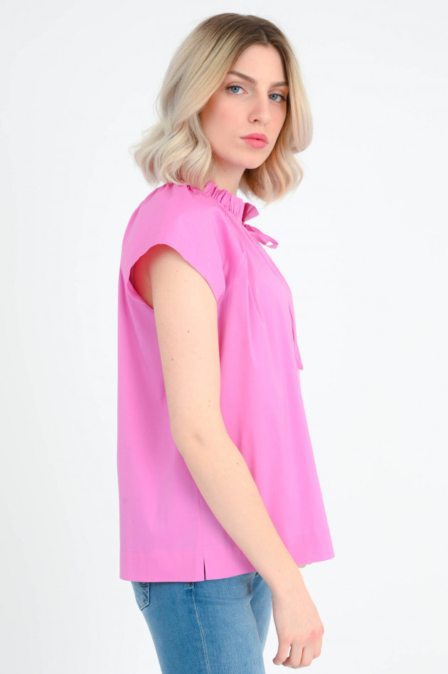 Repeat Bluse mit Rüschen in Mauve