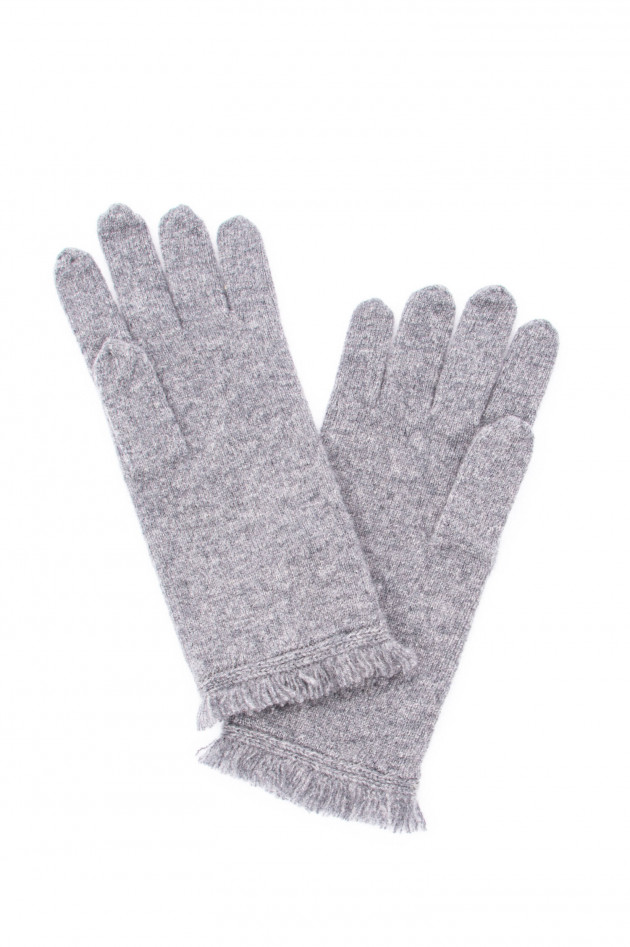 Repeat Kaschmir Handschuhe in Grau