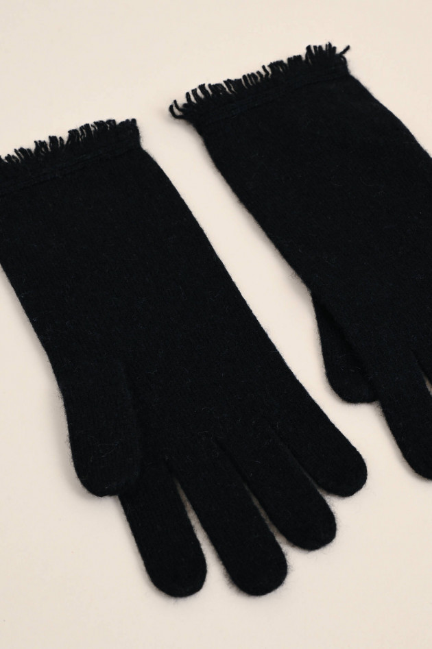 Repeat Cashmere Handschuhe in Schwarz