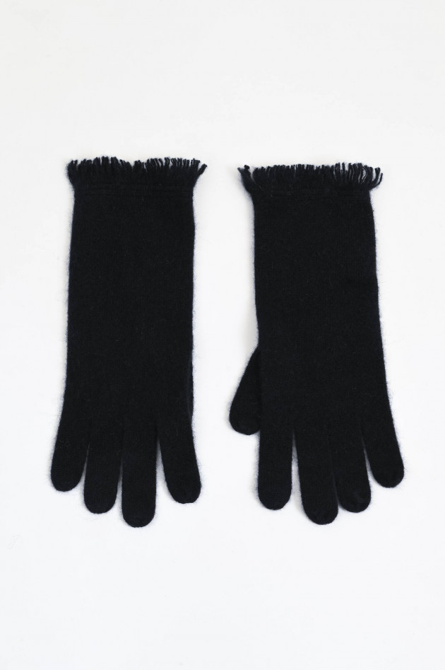Repeat Cashmere Handschuhe in Schwarz