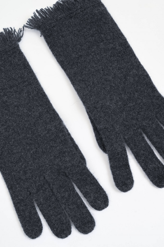 Repeat Strick-Handschuhe in Braun