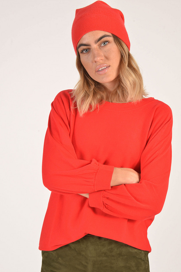 Repeat Mütze aus Cashmere in Rot