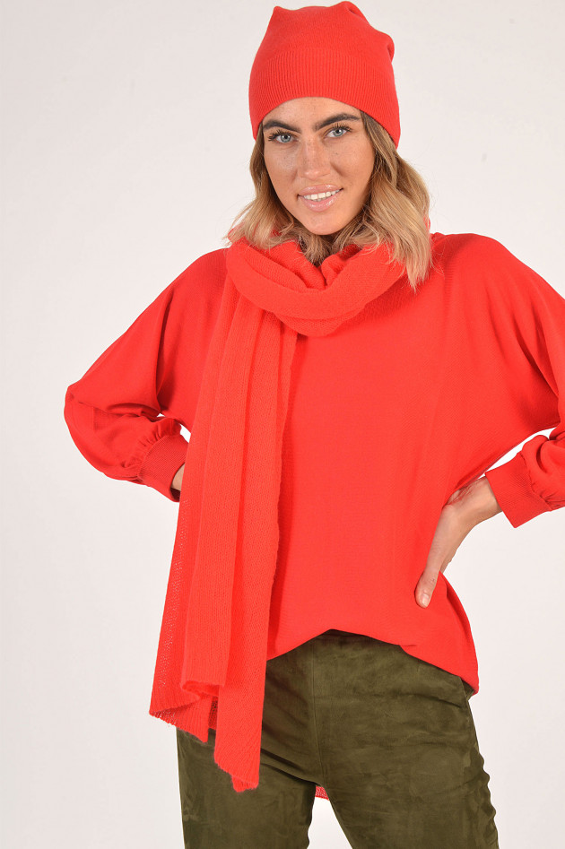 Repeat Mütze aus Cashmere in Rot