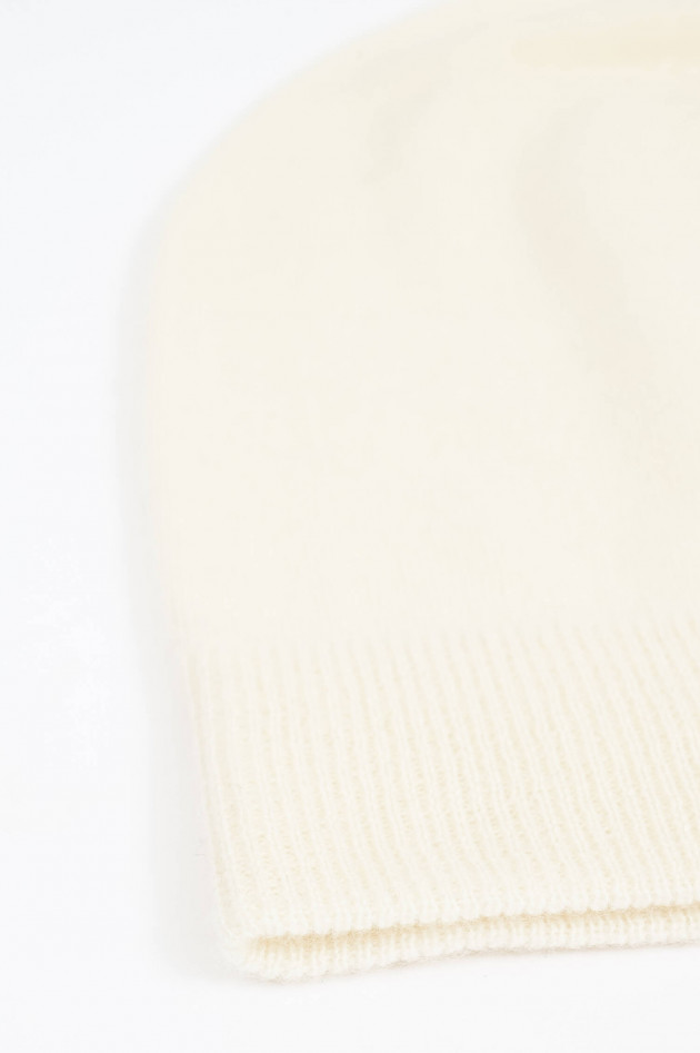 Repeat Mütze aus Cashmere in Creme