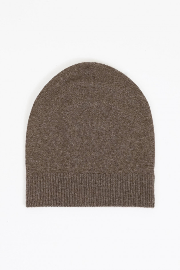 Repeat Mütze aus Cashmere in Kakao