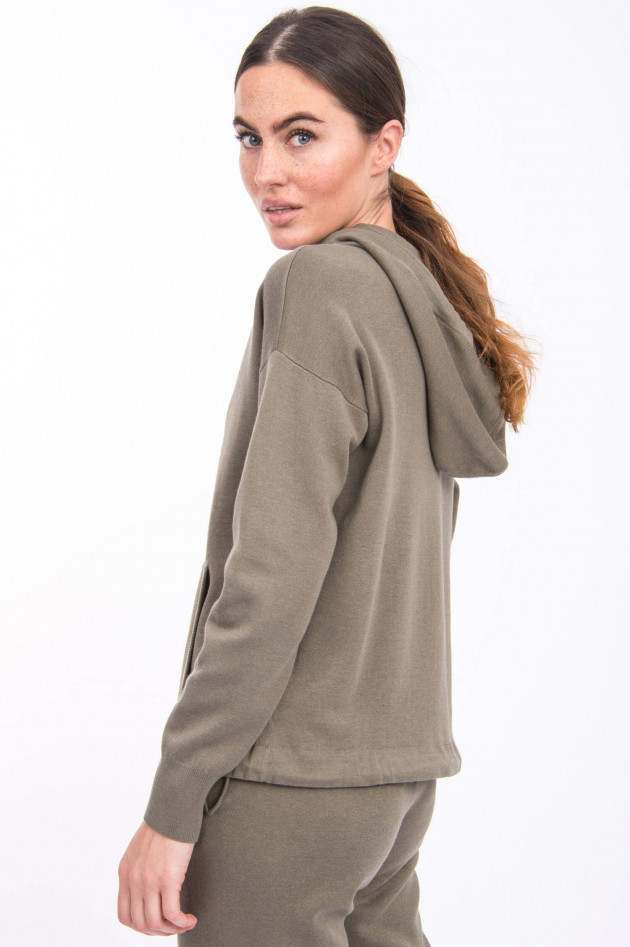 Repeat Jogging-Anzug aus Feinstrick in Khaki