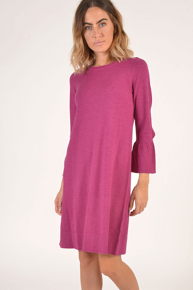 Repeat Kleid aus Wolle in Violett