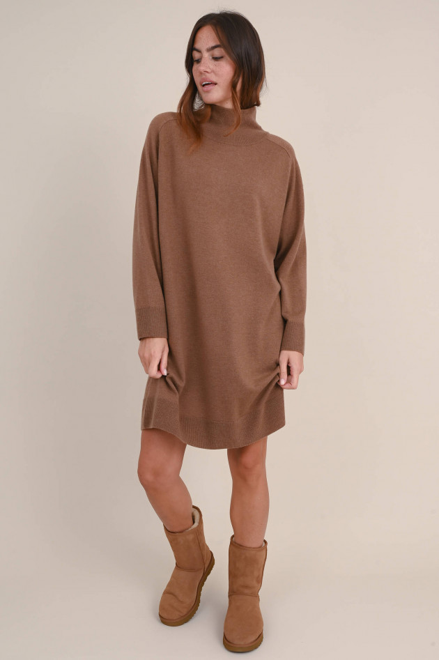 Repeat Strickkleid aus Wolle und Cashmere in Braun