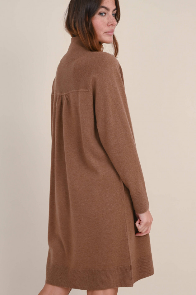 Repeat Strickkleid aus Wolle und Cashmere in Braun