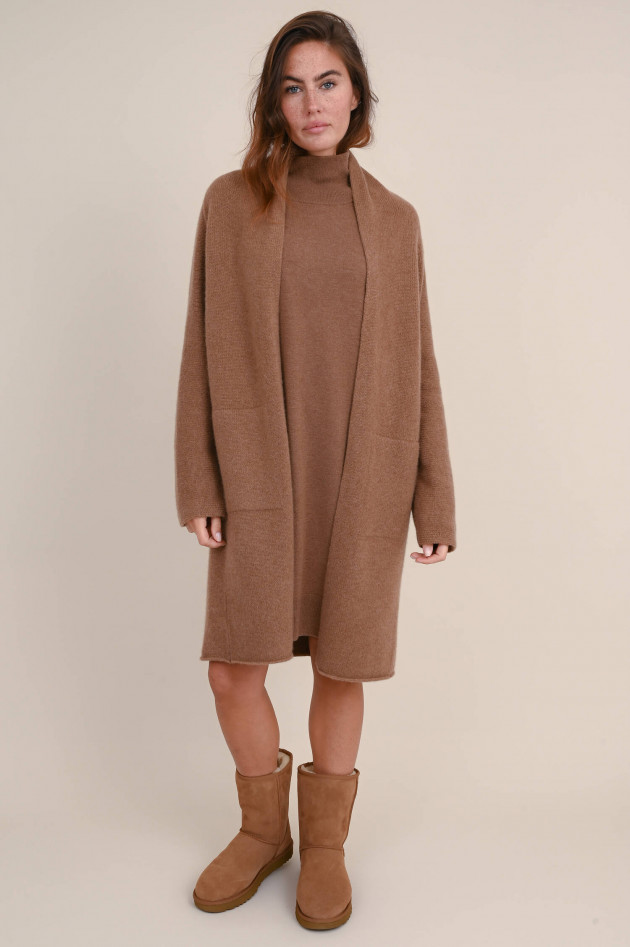 Repeat Strickkleid aus Wolle und Cashmere in Braun