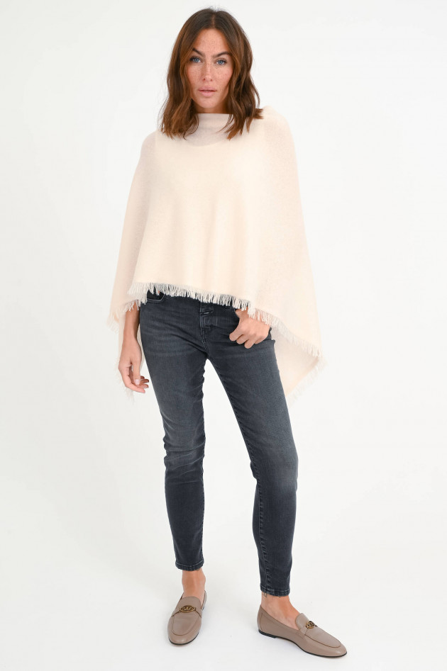 Repeat Cashmere Poncho in Rosa Pearl
