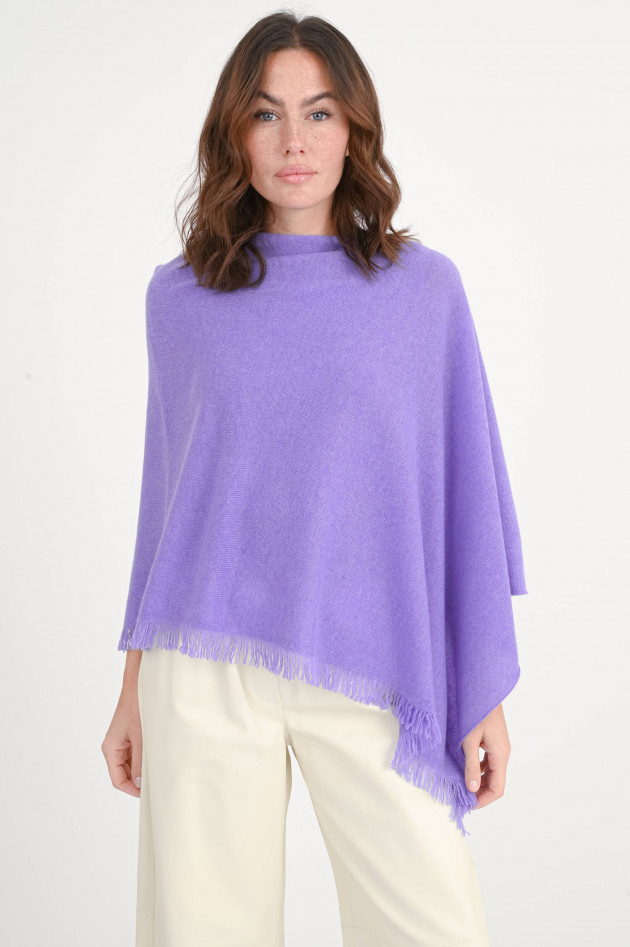 Repeat Asymetrischer Poncho in Violett